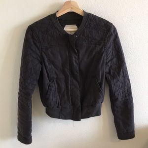 Anthropologie Linen Bomber